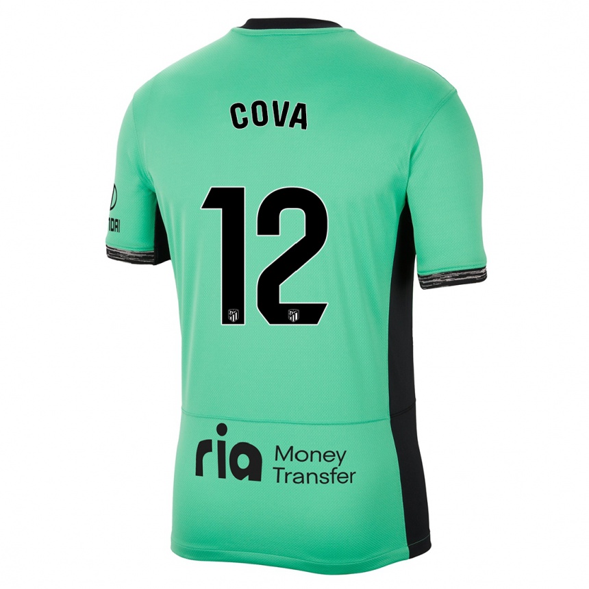 Mujer Fútbol Camiseta Adrian Cova #12 Primavera Verde Equipación Tercera 2023/24