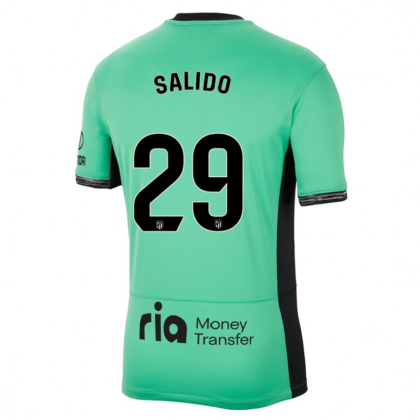 Mujer Fútbol Camiseta Alberto Salido #29 Primavera Verde Equipación Tercera 2023/24