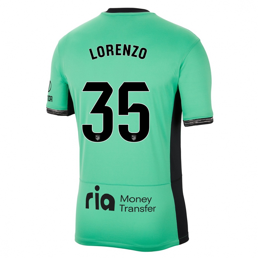 Mujer Fútbol Camiseta Diego Lorenzo #35 Primavera Verde Equipación Tercera 2023/24
