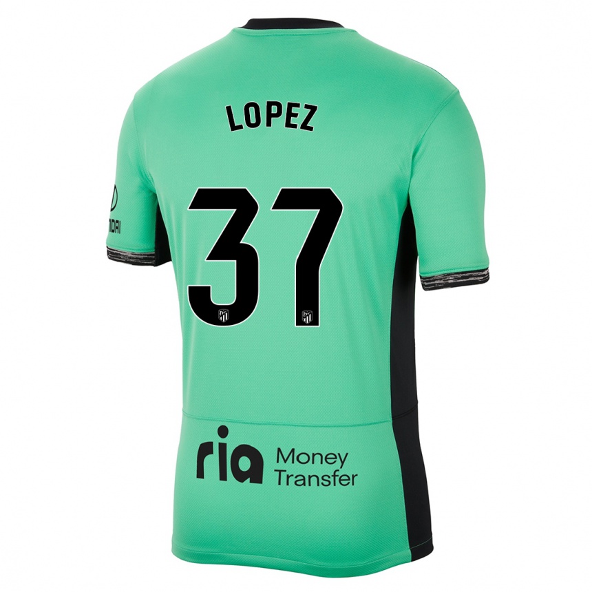 Mujer Fútbol Camiseta Alex Lopez #37 Primavera Verde Equipación Tercera 2023/24