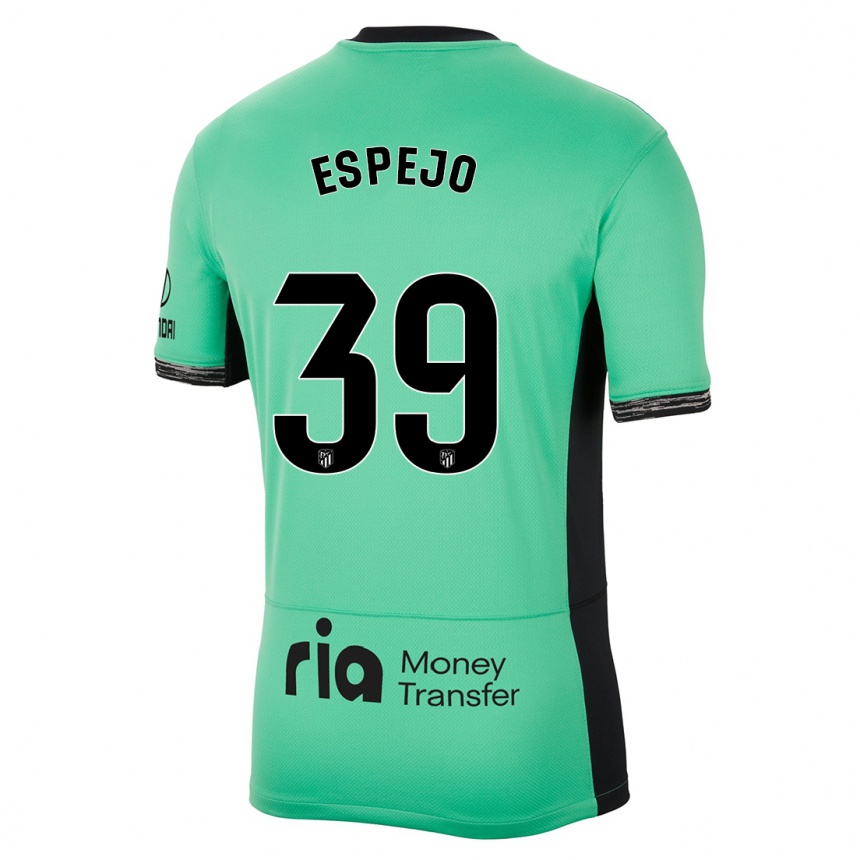 Mujer Fútbol Camiseta Diego Espejo #39 Primavera Verde Equipación Tercera 2023/24