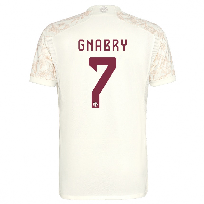 Mujer Fútbol Camiseta Serge Gnabry #7 Blanquecino Equipación Tercera 2023/24
